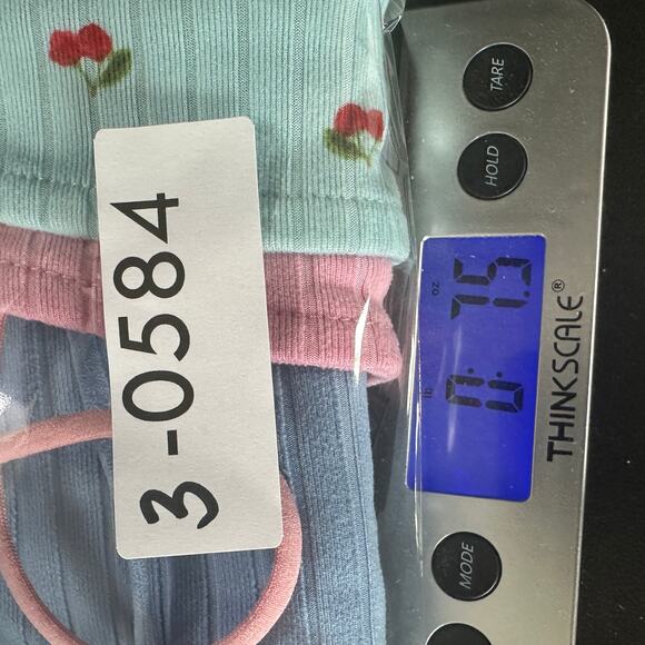 Rue 21 Spaghetti Tank Top Cropped 3 Set XS Small Pink Blue Cherries Y2K Festival - Picture 7 of 7